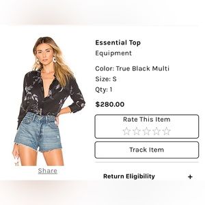 Equipment Silk Blouse